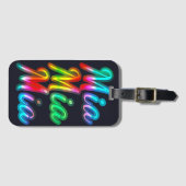 Mia Name Gepäckanhänger (Vorderseite (Horizontal))