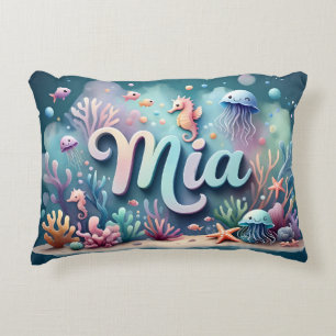 Mia Name Ocean Theme Dekorative Sea Life Dekokissen