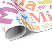 MIA Name-Textentwurf Geschenkpapier (Rolleneckpunkt)