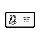 MIA / POW ~ Sie werden nicht vergessen Adressaufkleber (Vorne)