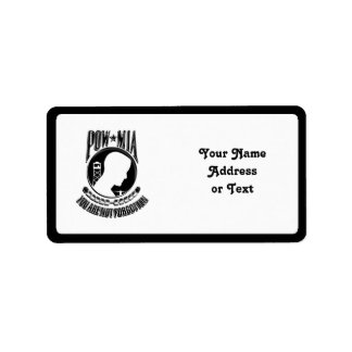 MIA / POW ~ Sie werden nicht vergessen Adressaufkleber