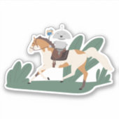 Mia Reitpferd Aufkleber (Vorderseite)