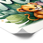 Mia Safari Kinderzimmer Lugano Highlights Poster (Ecke)