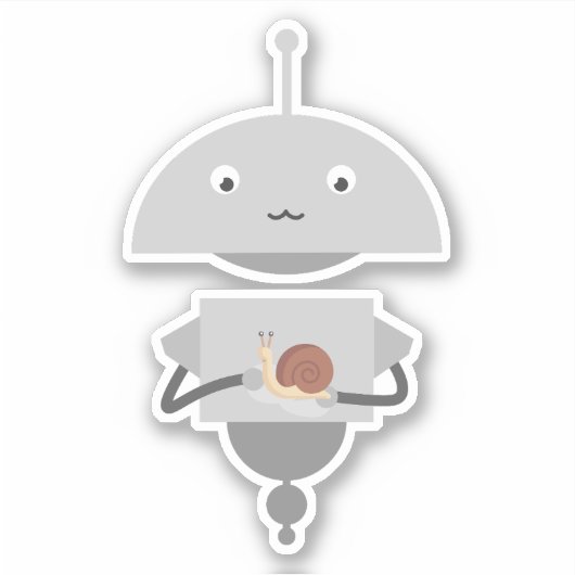 Mia Schnecke Aufkleber (Vorderseite)