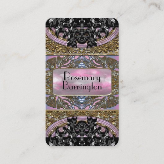 Mia Splashforze elegante Perle Visitenkarte (Vorderseite)