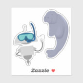 Mia-Taucher 2 Aufkleber (Blatt)