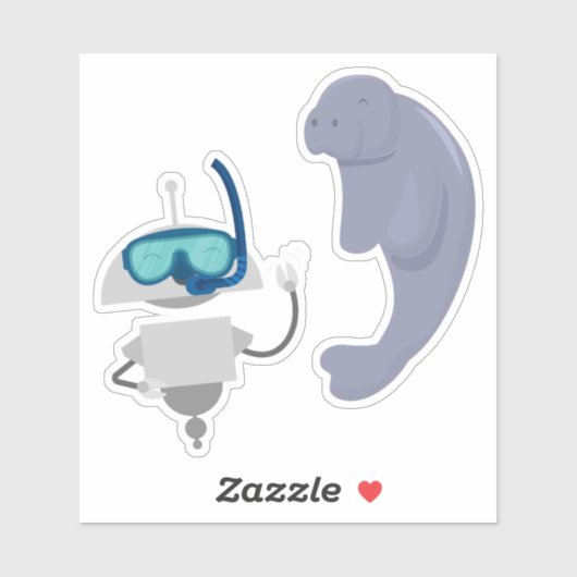 Mia-Taucher 2 Aufkleber (Blatt)