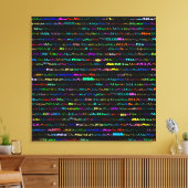 Mia Text Design I Wrapped Canvas Leinwanddruck (Insitu (Wohnzimmer))