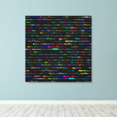 Mia Text Design I Wrapped Canvas Leinwanddruck (Insitu (Holzboden))