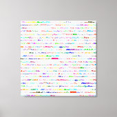 Mia Text Design II Wrapped Canvas Leinwanddruck (Vorderseite)