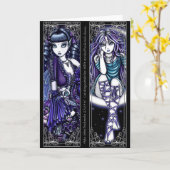 Mia u. Venus-Mond-Fee-Lesezeichen Karte (Gelbe Blume)