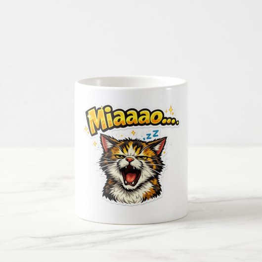 Miaaao... | Sleepy Cat Coffee Mug Kaffeetasse (Mittel)
