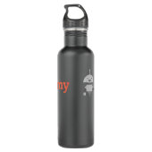 Miacademy Water Bottle, Stainless Steel, 24 oz Edelstahlflasche (Rückseite)