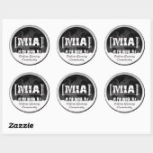 MIAClan.net Hochwertige Decals weiß/schwarz Runder Aufkleber (Blatt)