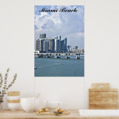 Miam Beach Skyline Poster (Küche)