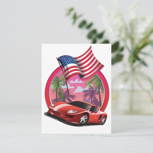 Miami 1990er Jahre Sportwagen (Stehend Vorderseite)