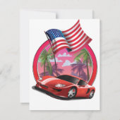 Miami 1990er Jahre Sportwagen (Rückseite)