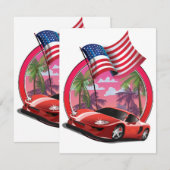 Miami 1990er Jahre Sportwagen (Vorne/Hinten)