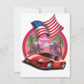 Miami 1990er Jahre Sportwagen (Rückseite)