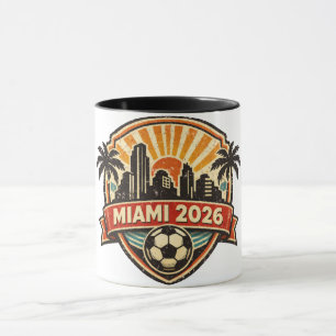 Miami 2026 Weltmeisterschaft Austragungsort Sunset Tasse