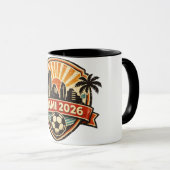 Miami 2026 Weltmeisterschaft Austragungsort Sunset Tasse (VorderseiteRechts)