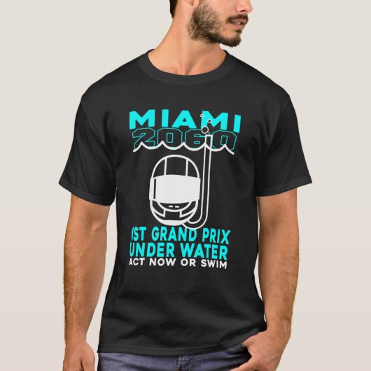 Miami 2060 Erster Großpreis jetzt oder in den USA T-Shirt (Vorderseite)