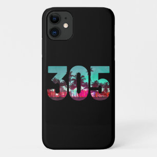 Miami 305 Vorwahl Florida Vintage Palmen Stolz Case-Mate iPhone Hülle