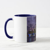 Miami-Abendskyline-Kaffee-Tasse Tasse (Links)