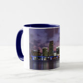 Miami-Abendskyline-Kaffee-Tasse Tasse (Vorderseite Links)