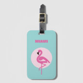 Miami Acrylic Luggage Tag Gepäckanhänger (Vorderseite Vertikal)