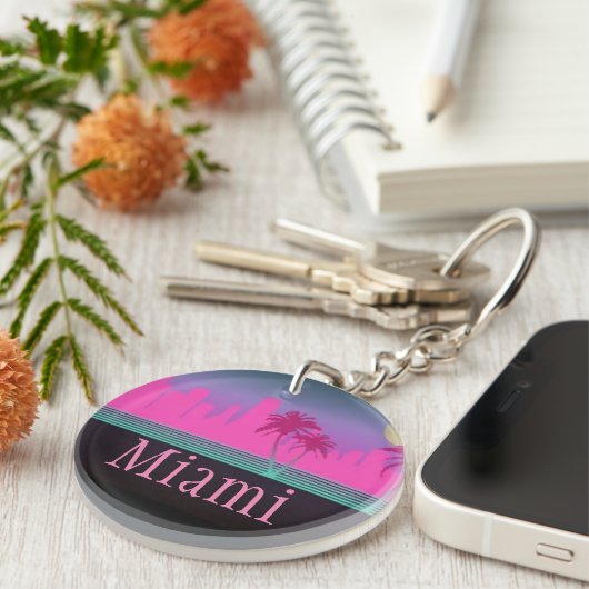 Miami - Akryllischer Schlüsselanhänger (Vorderseite rechts)