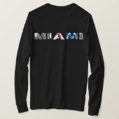 Miami Anni Long ärmeliger T - Shirt (Design vorne)