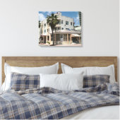 Miami Art Deco Leinwanddruck (Insitu (Schlafzimmer))