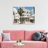 Miami Art Deco Leinwanddruck (Insitu (Wohnzimmer))