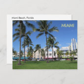 Miami Art Deco Postcard 5 Postkarte (Vorne/Hinten)