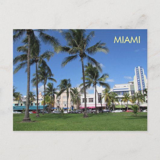 Miami Art Deco Postcard 5 Postkarte (Vorderseite)
