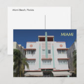 Miami Art Deco Postcard 7 Postkarte (Vorne/Hinten)