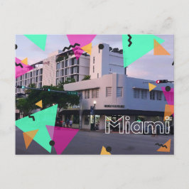 Miami art deco postkarte