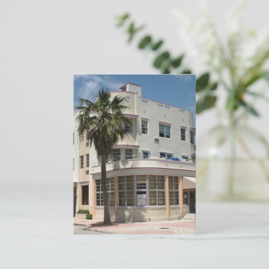 Miami Art Deco Postkarte (Stehend Vorderseite)