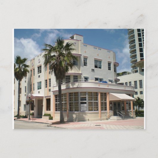 Miami Art Deco Postkarte (Vorderseite)
