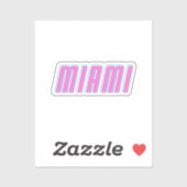 Miami Aufkleber (Blatt)