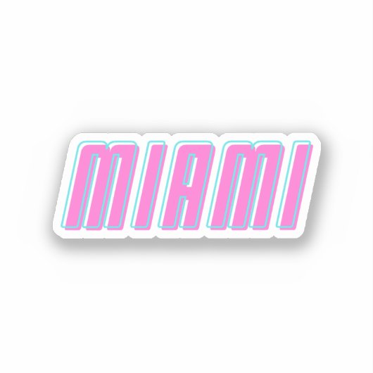 Miami Aufkleber (Vorderseite)