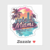 Miami Aufkleber (Blatt)