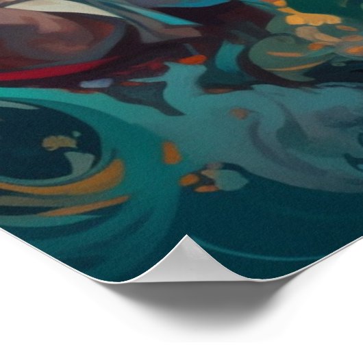 Miami Bachata Dance Traumgemälde Poster (Ecke)