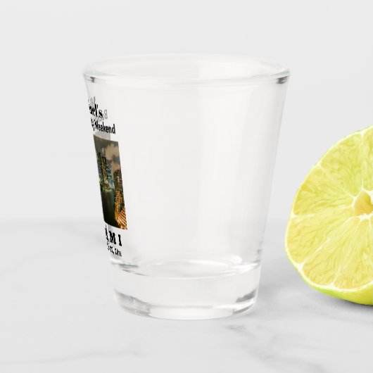 Miami Bachelor Party Typ Wochenendreise Schnapsglas (Rechts)