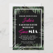 Miami Bachelorette Party Invitation Itinerary Einladung (Vorderseite)