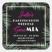 Miami Bachelorette Party Weekend Stickers (Vorderseite)