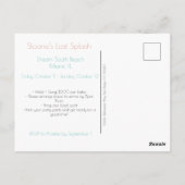 Miami Bachelorette Postcard Postkarte (Rückseite)