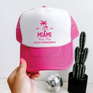 Miami Bachelorette Weekend Girls Trip Trucker Hat Truckerkappe