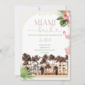 Miami Bachelorette Wochenende Einladung & Tour (Vorderseite)